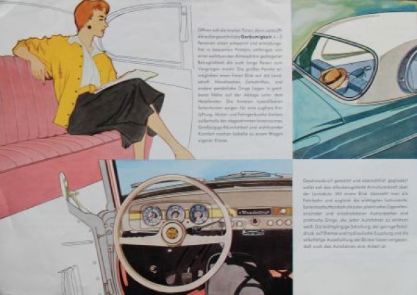 Borgward Isabella Modelprogram 1957 Carbrochure (9221)